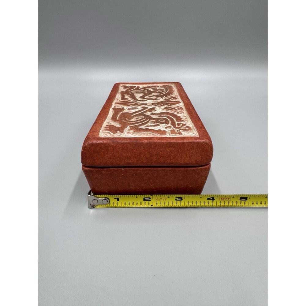 Mexican‎ Aztec Design Trinket Storage Box READ DETAILS - Picture 7 of 7